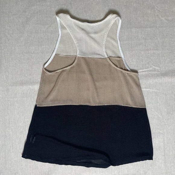 White Birch | Mesh Colorblock Tank Top | Small - Picture 2 of 5